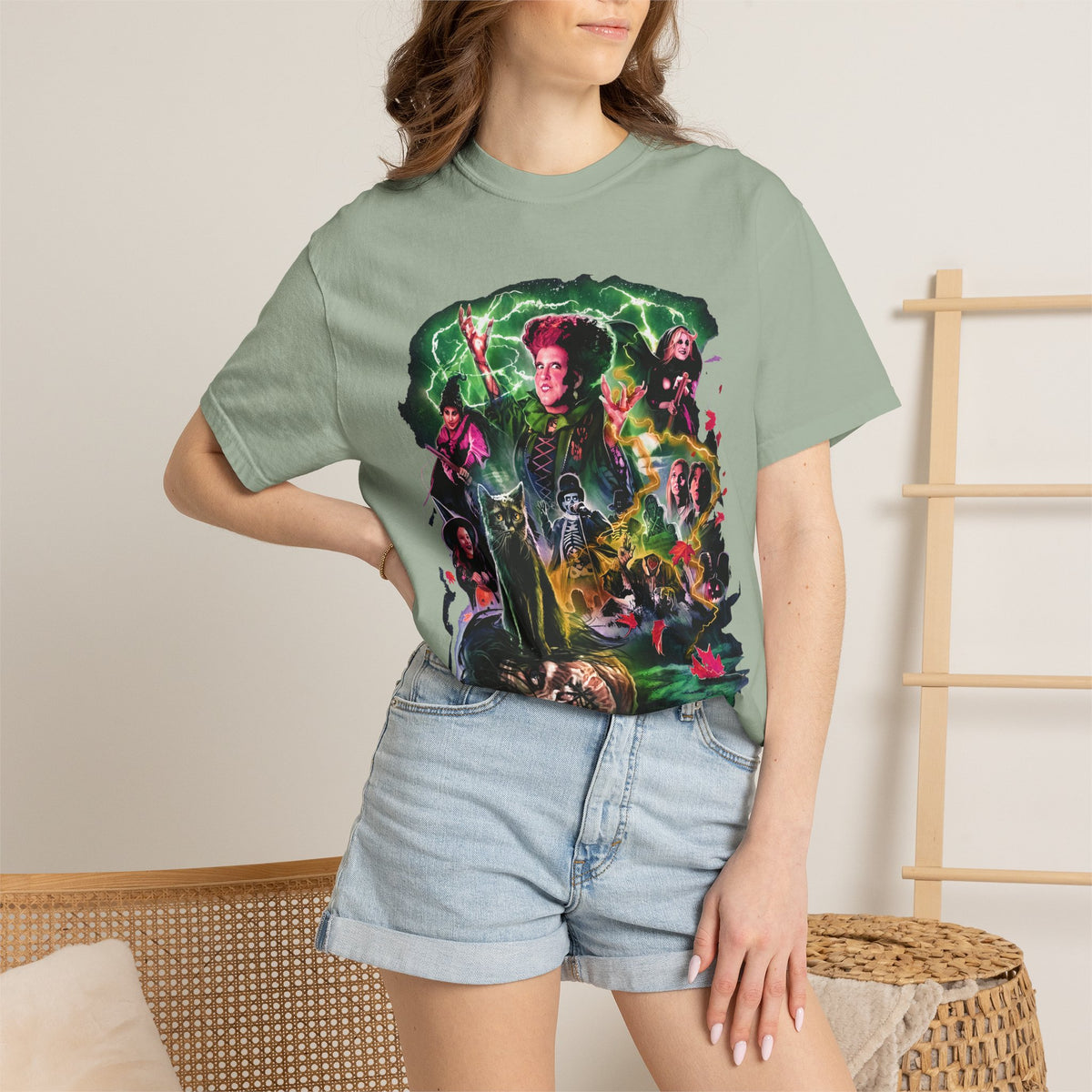 Horror Movie Collage T-Shirt — Vintage Villains & Monsters Graphic Tee