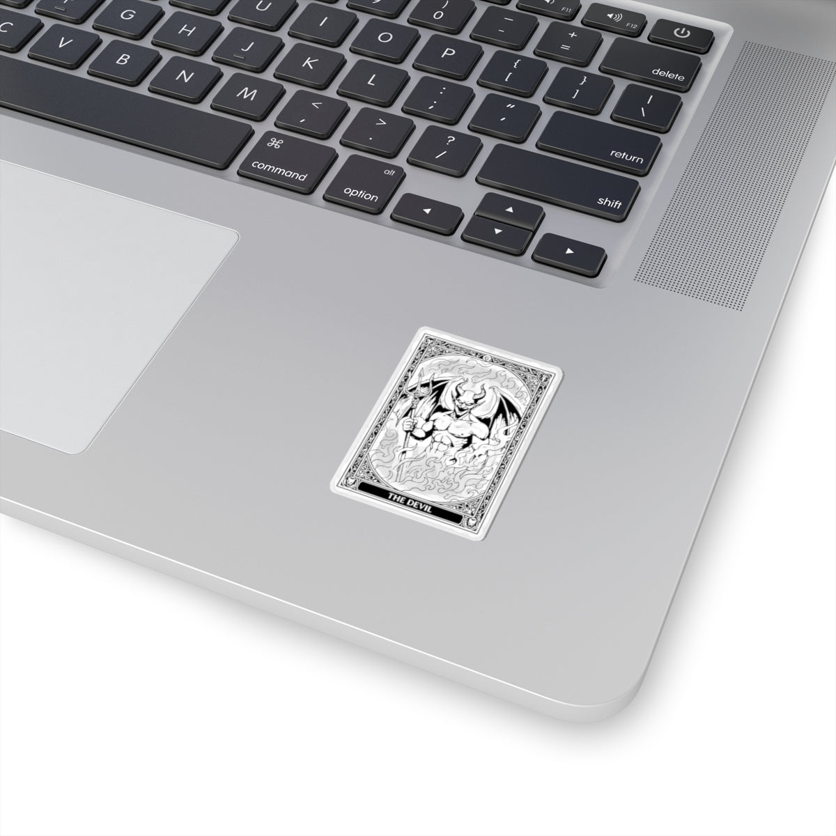 Tarot 'The Devil' Kiss-Cut Sticker — Gothic Occult Laptop Decal