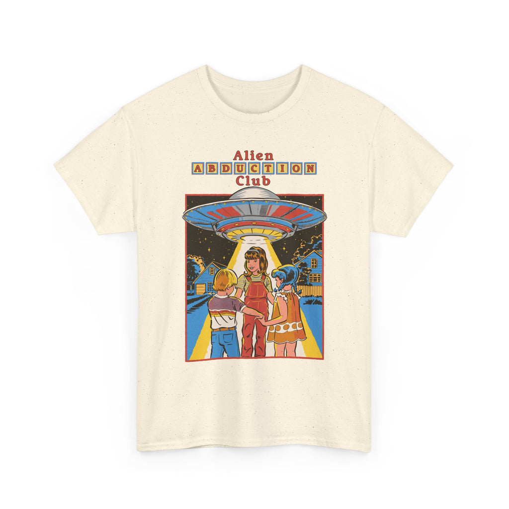 Alien Abduction Club Graphic Tee — Retro UFO Sci‑Fi T-Shirt