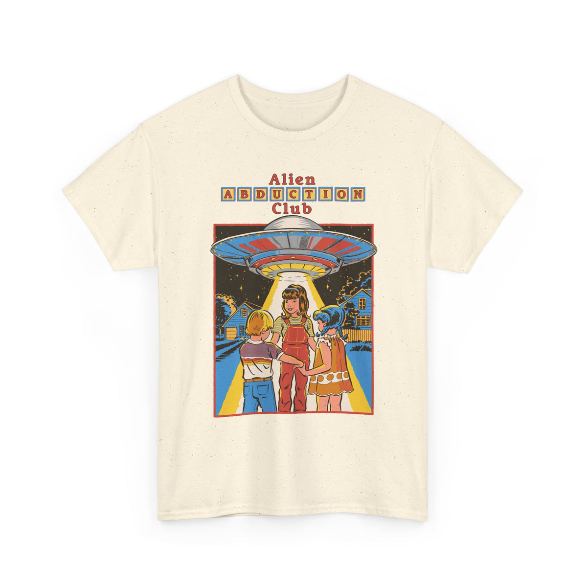 Alien Abduction Club Graphic Tee — Retro UFO Sci‑Fi T-Shirt