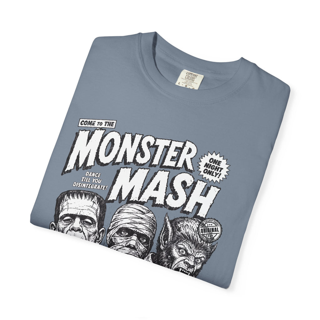 Monster Mash Vintage Horror T-Shirt — Retro Frankenstein Wolfman Mummy Concert Poster