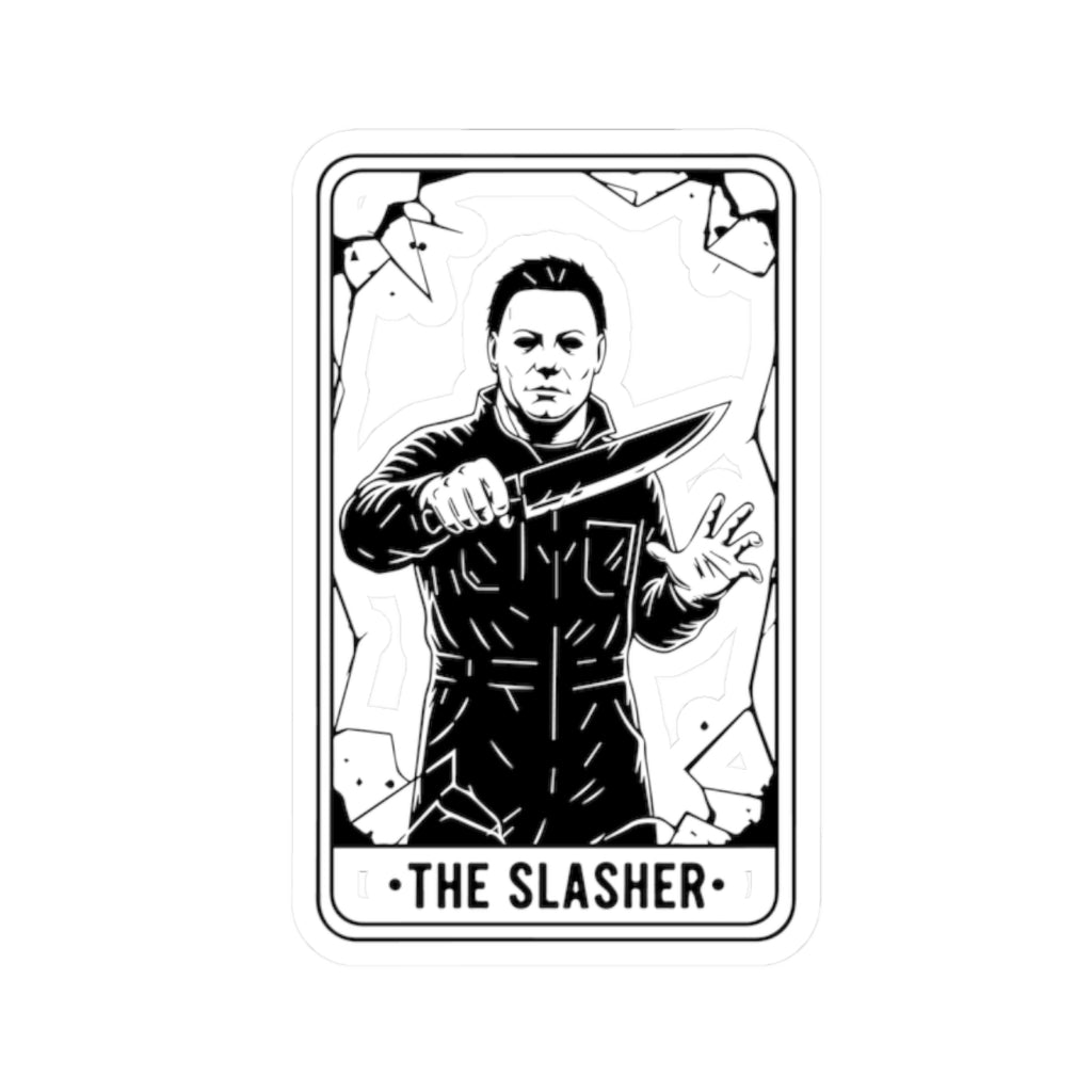Horror Movie Sticker — “The Slasher” Kiss-Cut Vinyl Decal