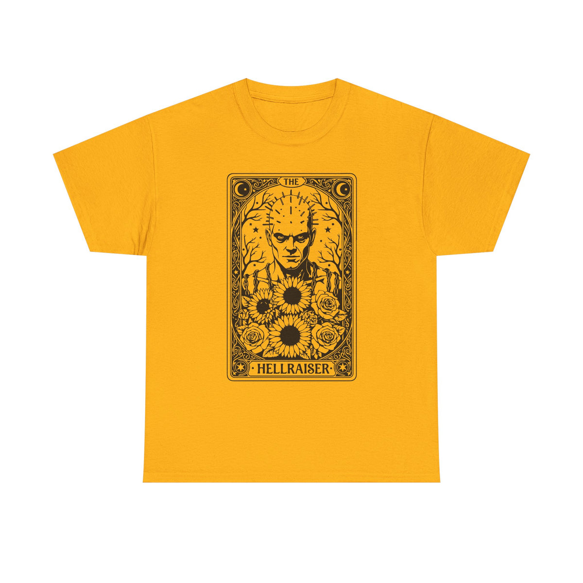 Hellraiser Tarot Card T-Shirt — Gothic Horror Pinhead Graphic Tee