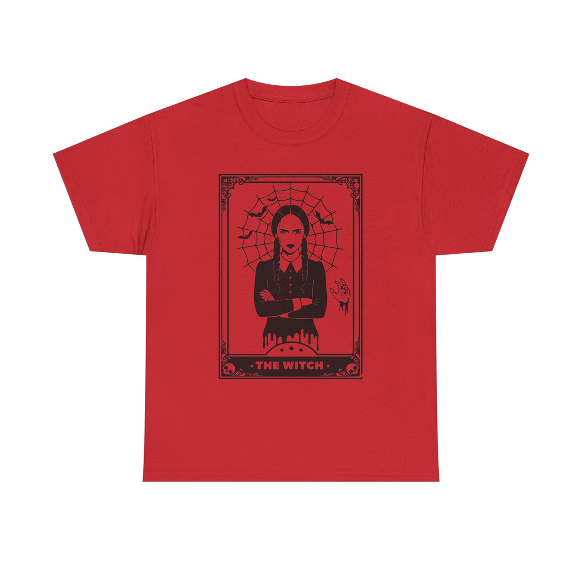 The Witch Graphic Tee - Gothic Tarot-Style Witch T-Shirt