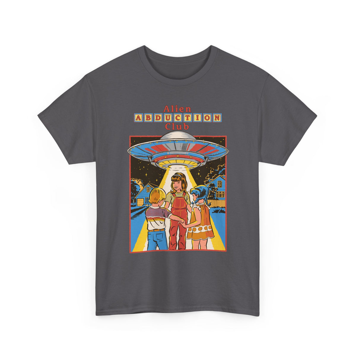 Alien Abduction Club Graphic Tee — Retro UFO Sci‑Fi T-Shirt