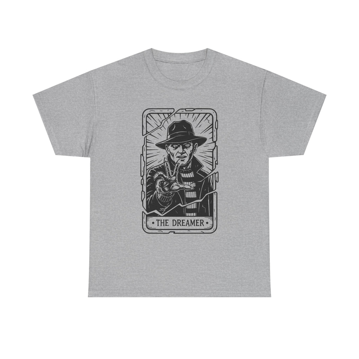 Dreamer Tarot Tee — Vintage Noir Illustration T-Shirt