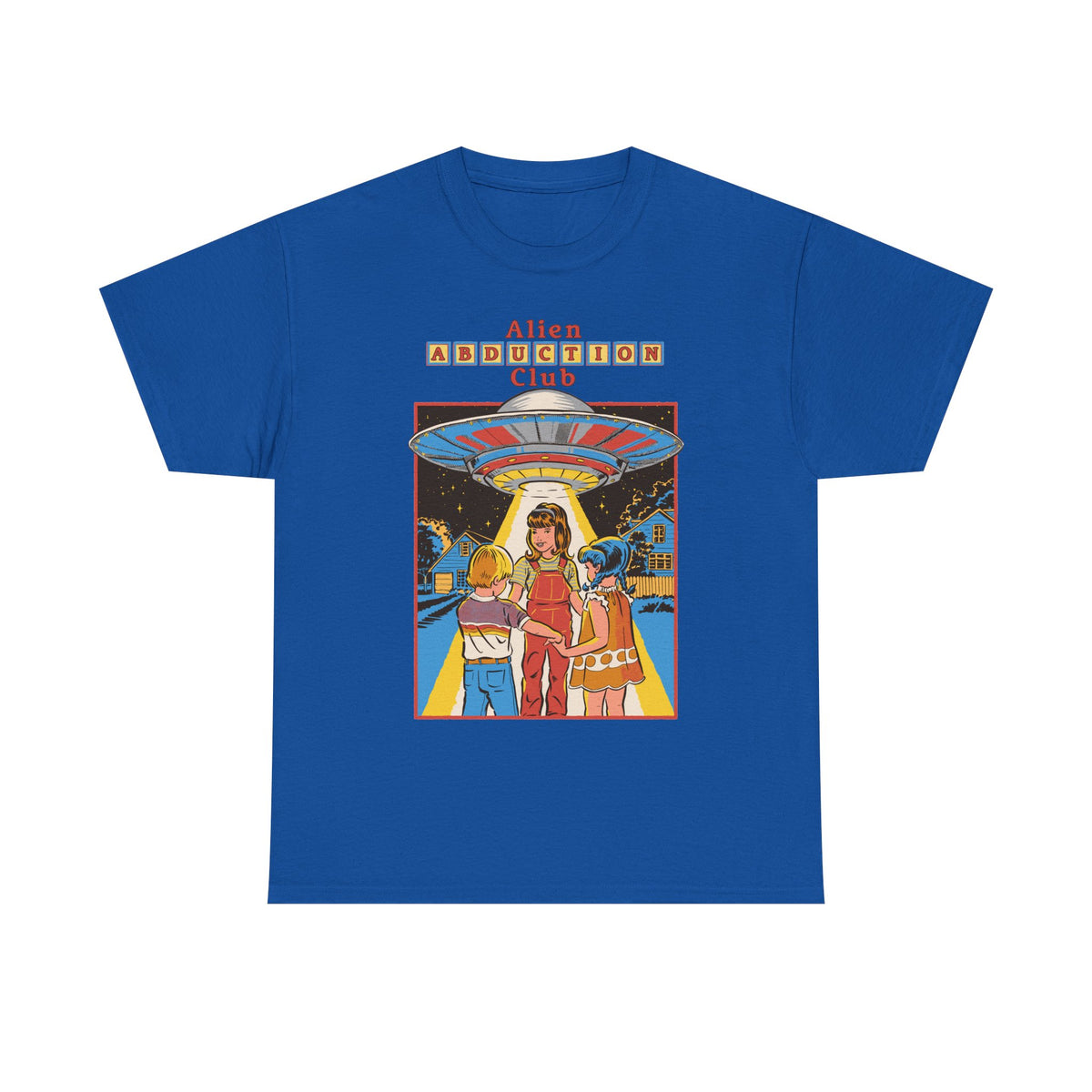 Alien Abduction Club Graphic Tee — Retro UFO Sci‑Fi T-Shirt