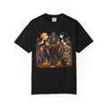 Horror Icons Halloween T-Shirt — Scary Movie Characters Haunted House Design