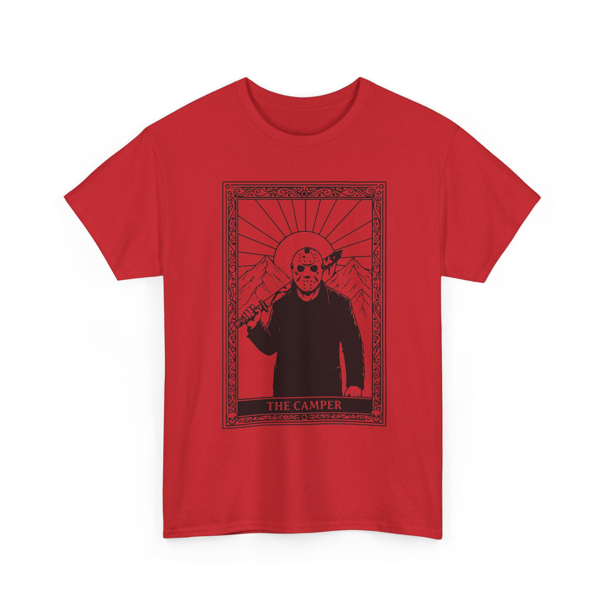 Skull Saint Graphic Tee — Mountain Tarot Illustration