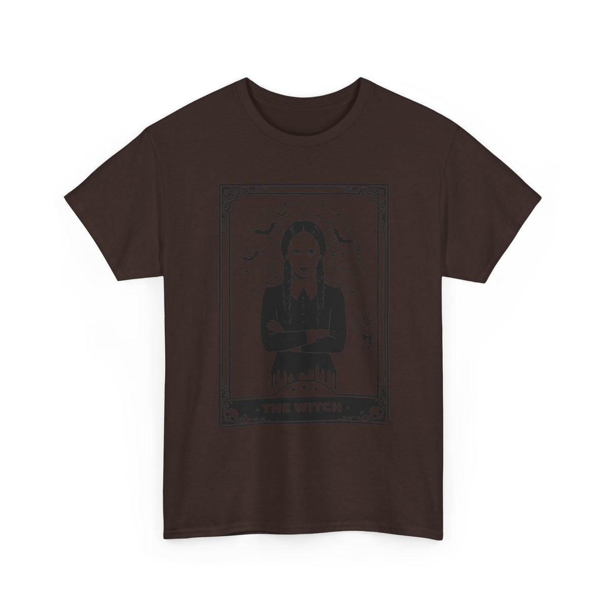 The Witch Graphic Tee - Gothic Tarot-Style Witch T-Shirt