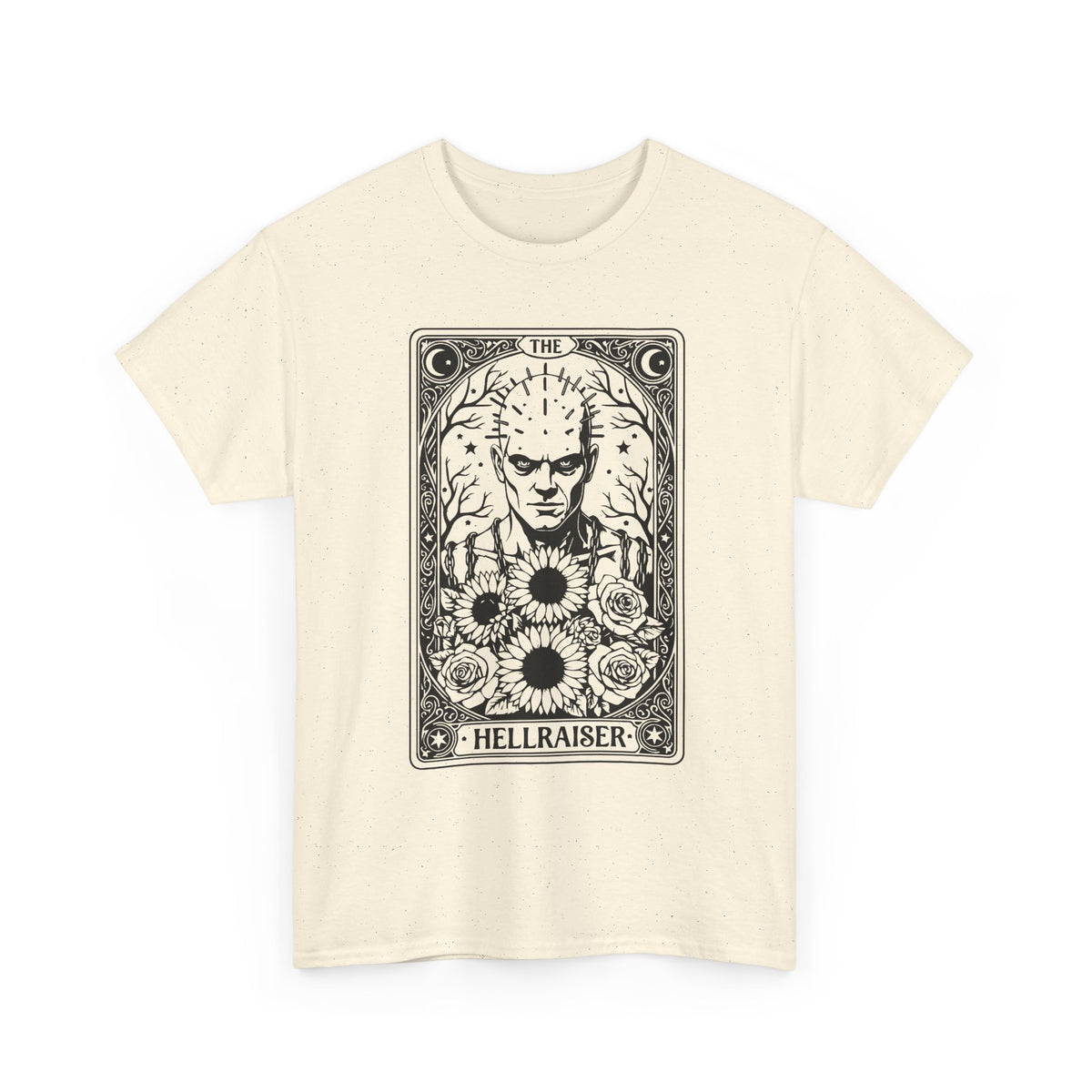 Hellraiser Tarot Card T-Shirt — Gothic Horror Pinhead Graphic Tee
