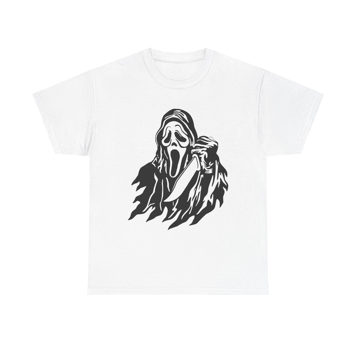 Scream Mask Graphic Tee – Horror Ghost Face T-Shirt