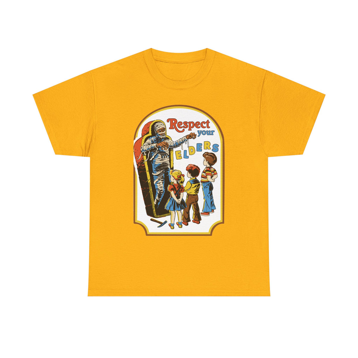 Respect Your Elders Vintage Retro Tee — Kids Learning & Respectful Message T-Shirt