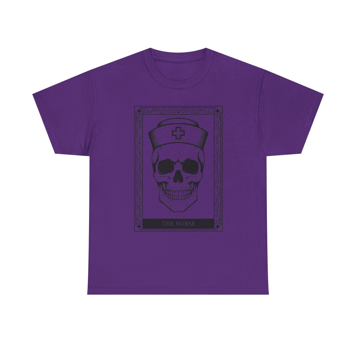 Nurse Skull Graphic Tee — Gothic Medical Skull T‑Shirt