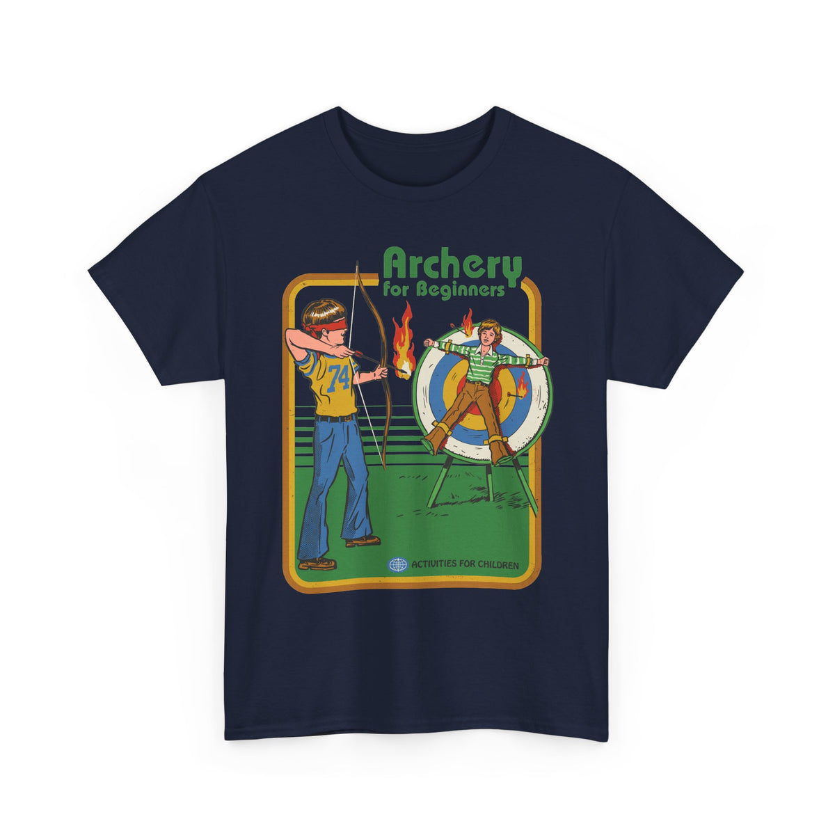 Archery for Beginners T-Shirt — Retro Archery Instruction Tee