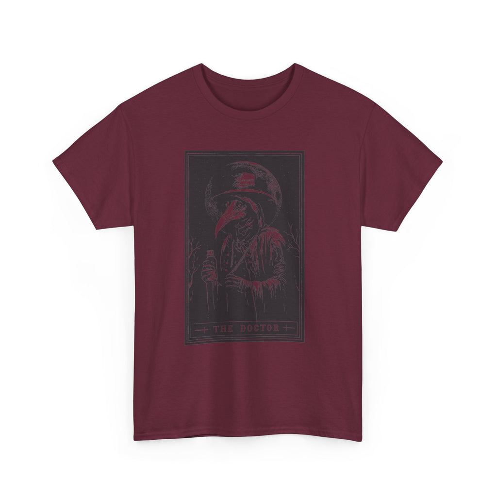 Graphic Tee — 'The Doctor' Plague Doctor Illustration T-Shirt