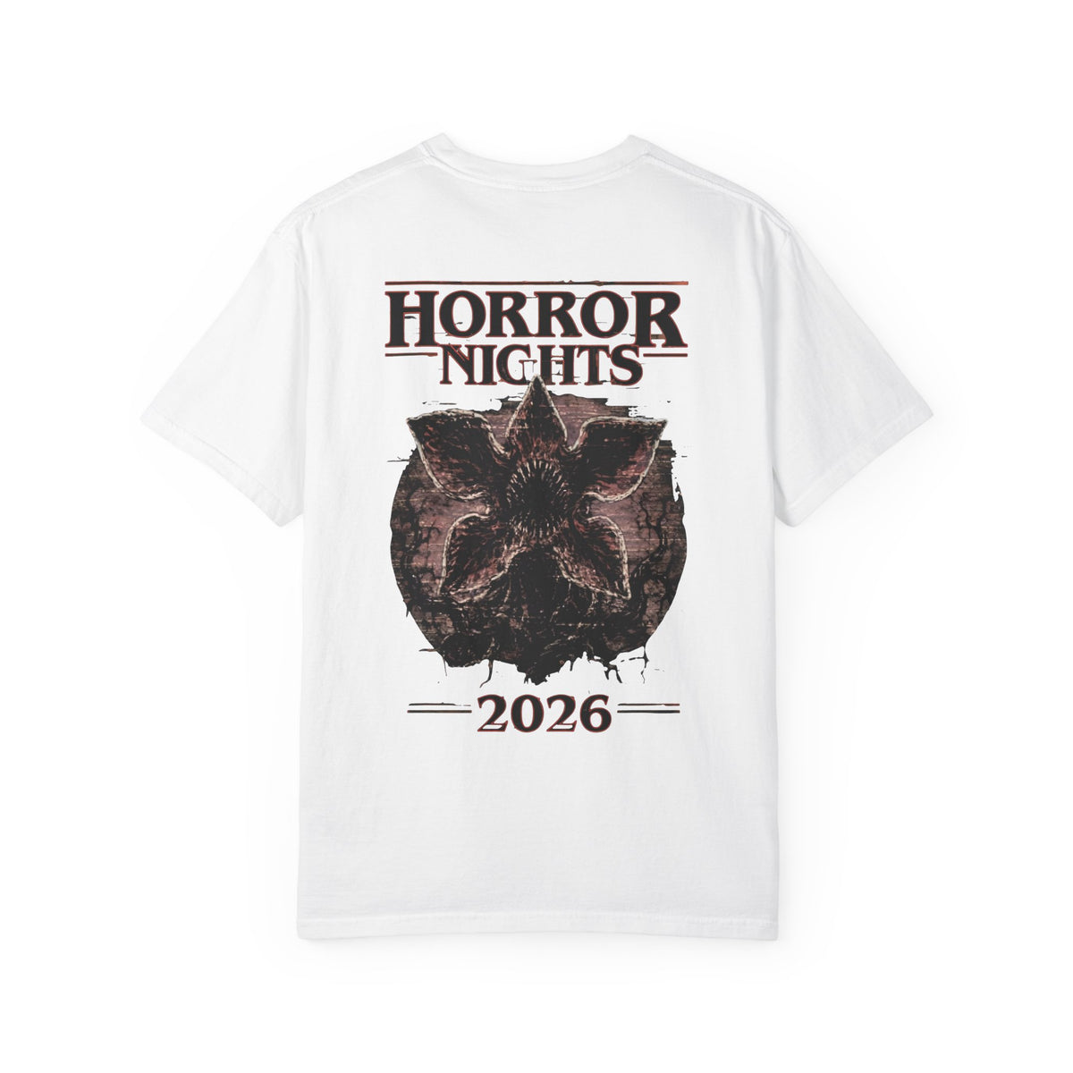 Horror Nights 2026 T‑Shirt — Stranger Monster Retro Poster Tee