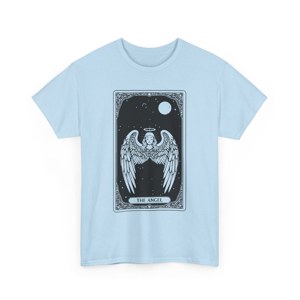 Tarot 'The Angel' Graphic Tee — Gothic Moonlight Angel Shirt