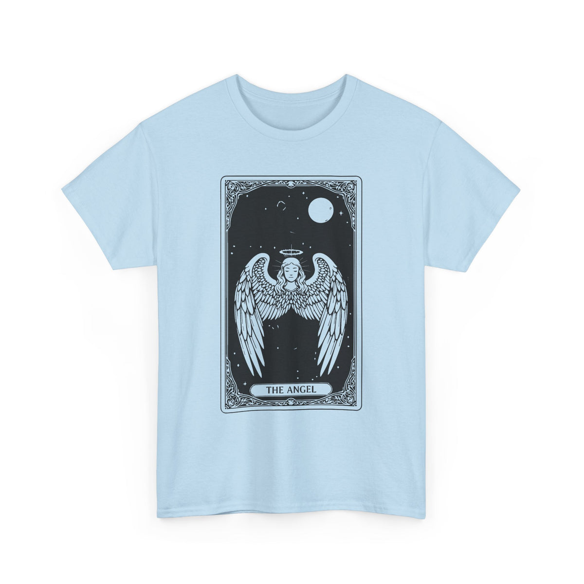 Tarot 'The Angel' Graphic Tee — Gothic Moonlight Angel Shirt