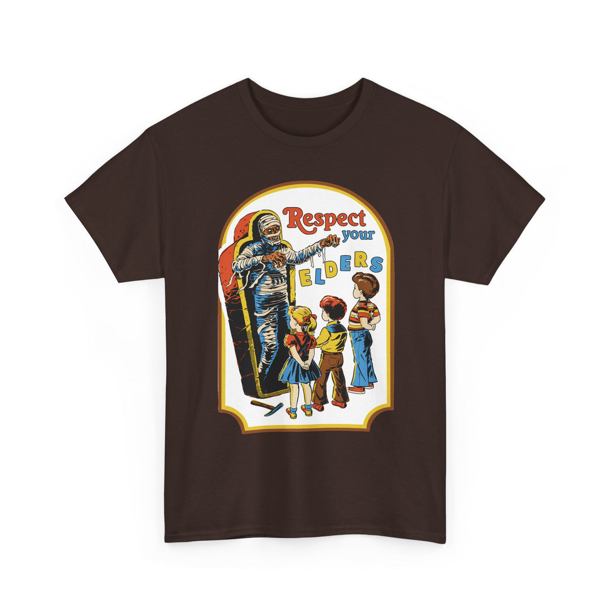 Respect Your Elders Vintage Retro Tee — Kids Learning & Respectful Message T-Shirt