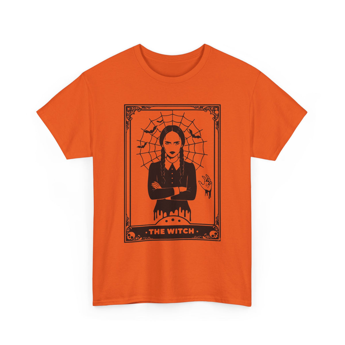 The Witch Graphic Tee - Gothic Tarot-Style Witch T-Shirt