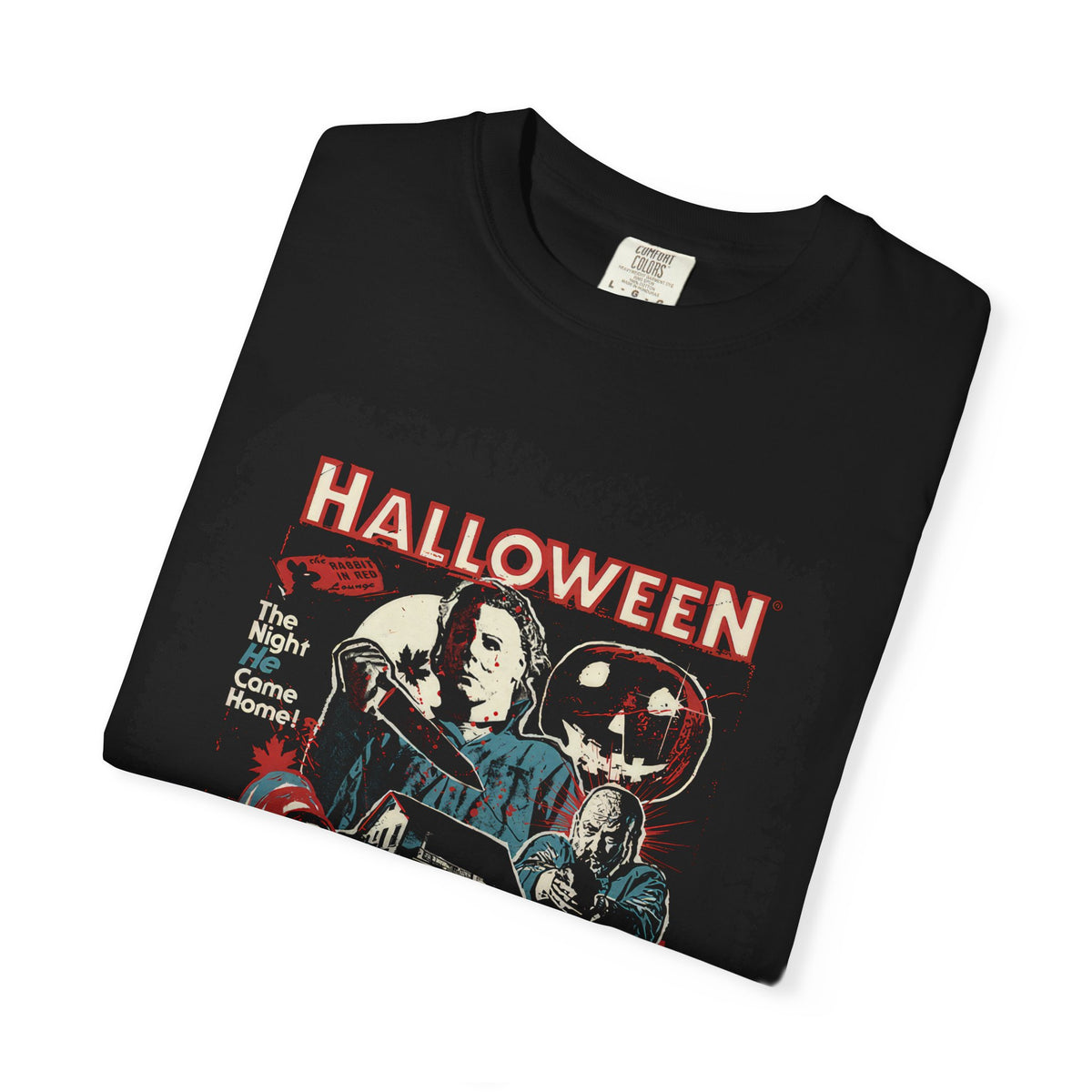 Halloween Retro Horror Movie T-Shirt — Vintage Slasher Collage Tee
