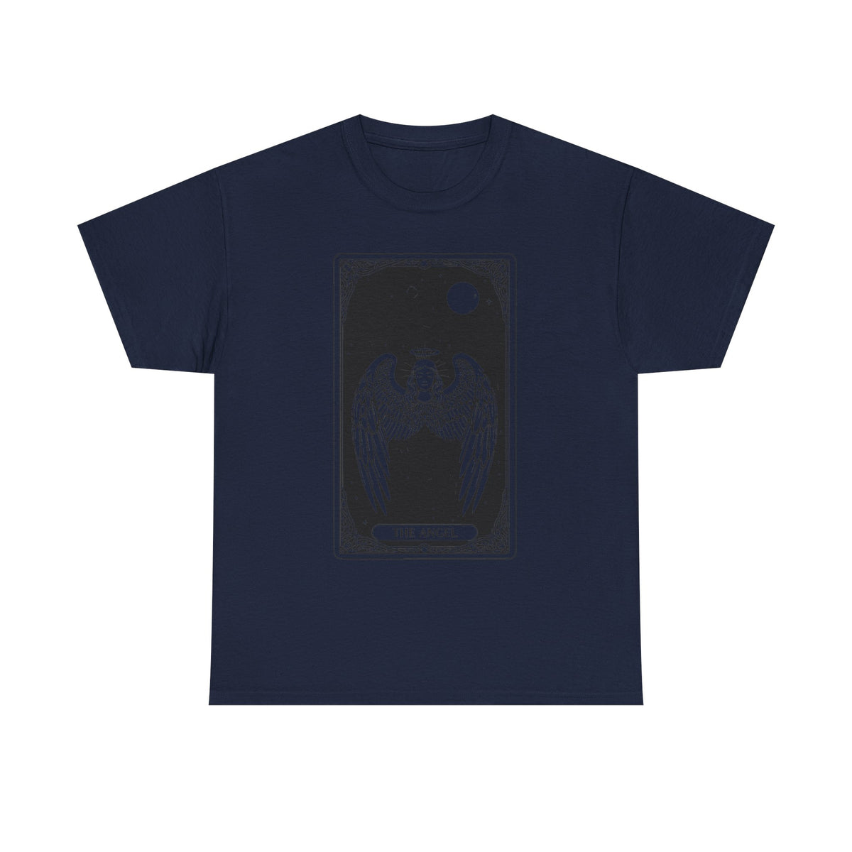 Tarot 'The Angel' Graphic Tee — Gothic Moonlight Angel Shirt