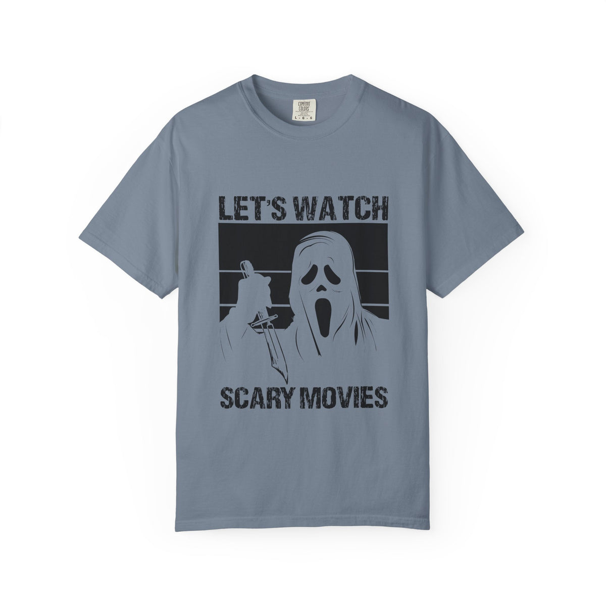 Scary Movies Tee — "Let’s Watch Scary Movies" Horror Graphic T-Shirt