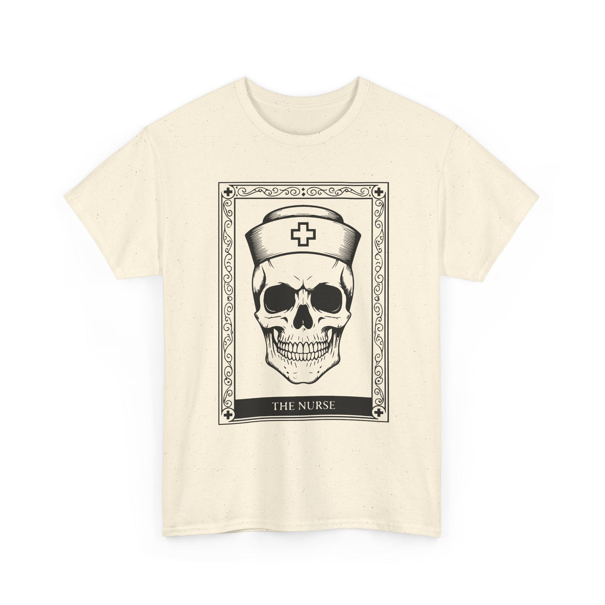 Nurse Skull Graphic Tee — Gothic Medical Skull T‑Shirt