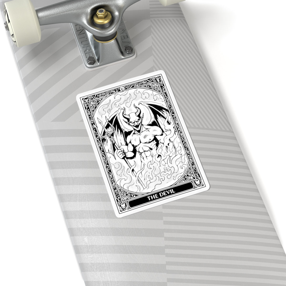 Tarot 'The Devil' Kiss-Cut Sticker — Gothic Occult Laptop Decal