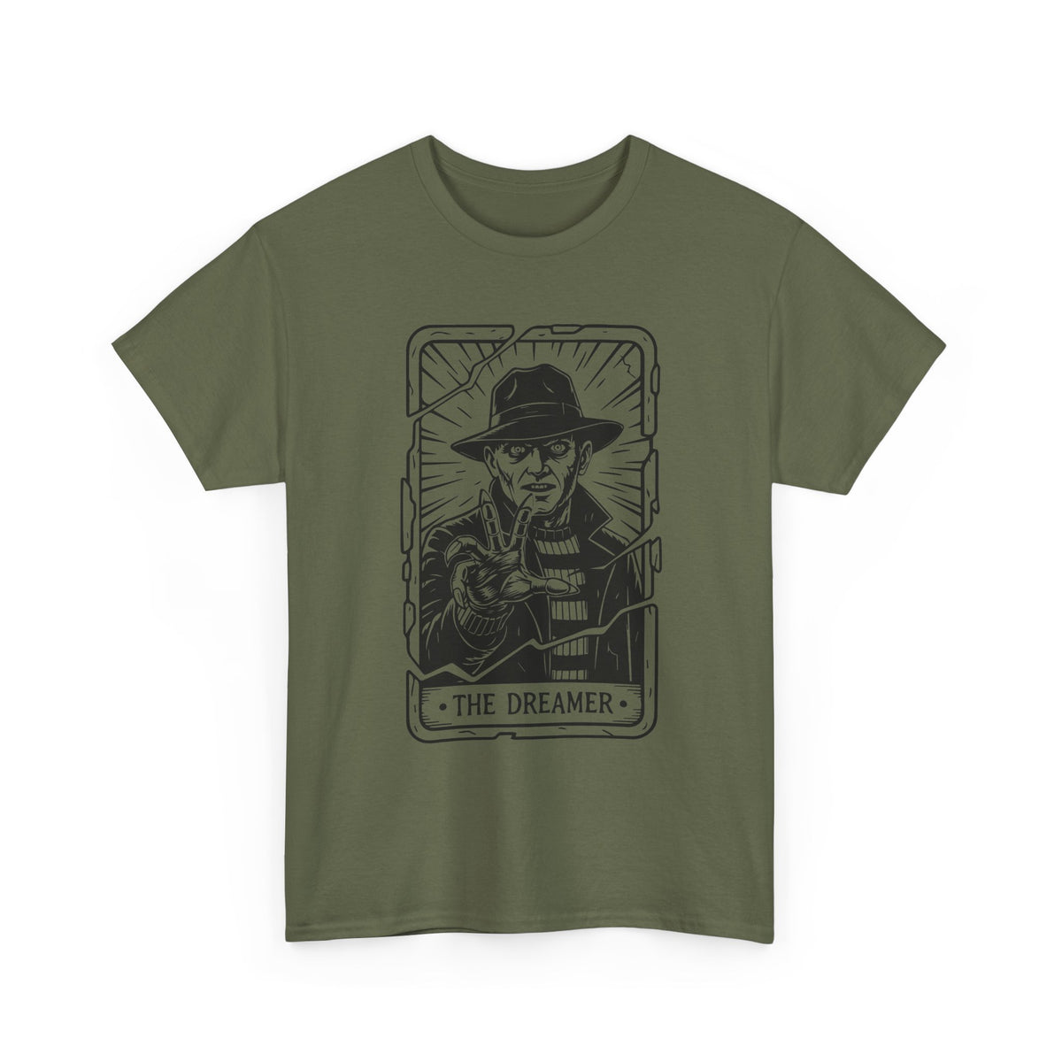 Dreamer Tarot Tee — Vintage Noir Illustration T-Shirt
