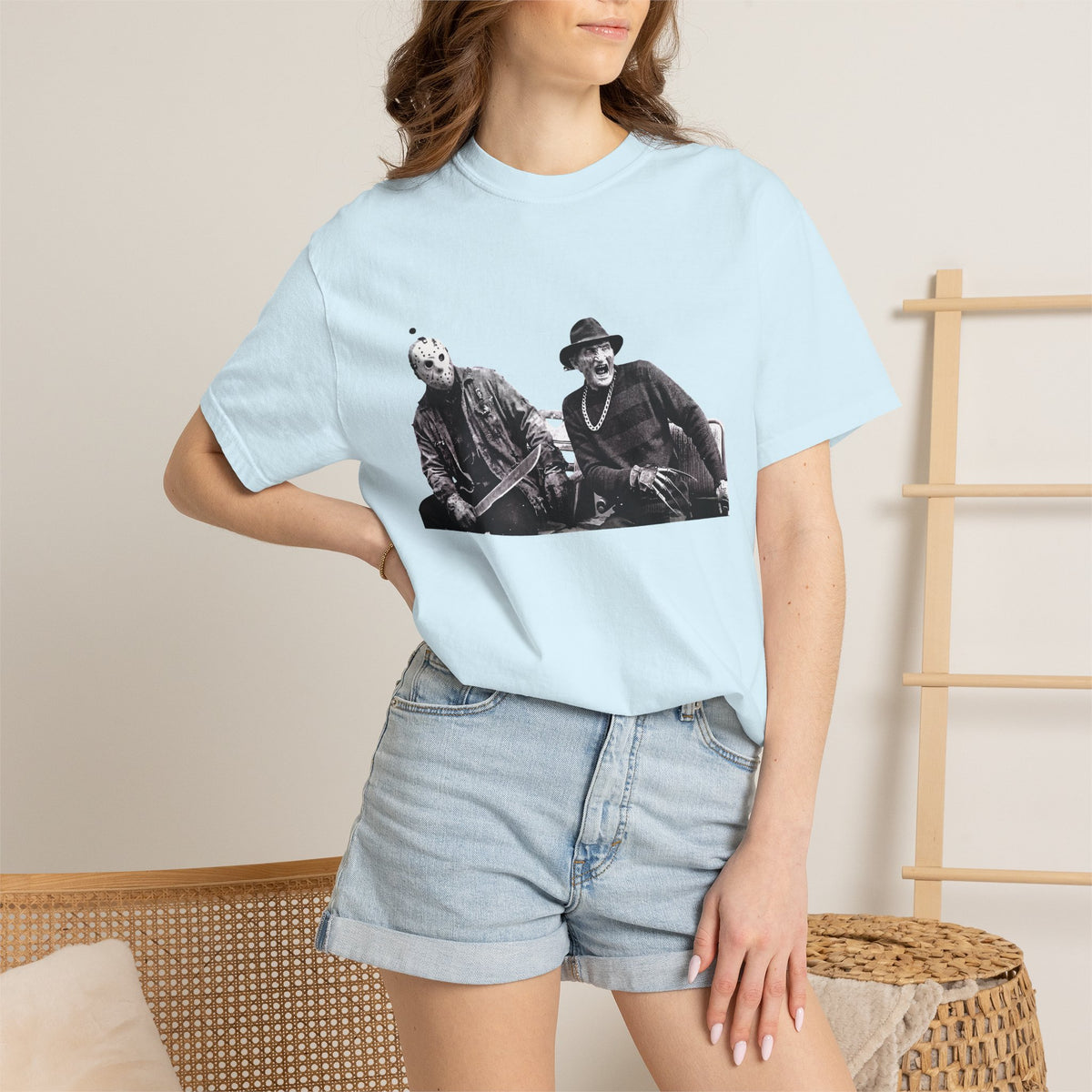 Vintage Horror Duo Graphic T-Shirt