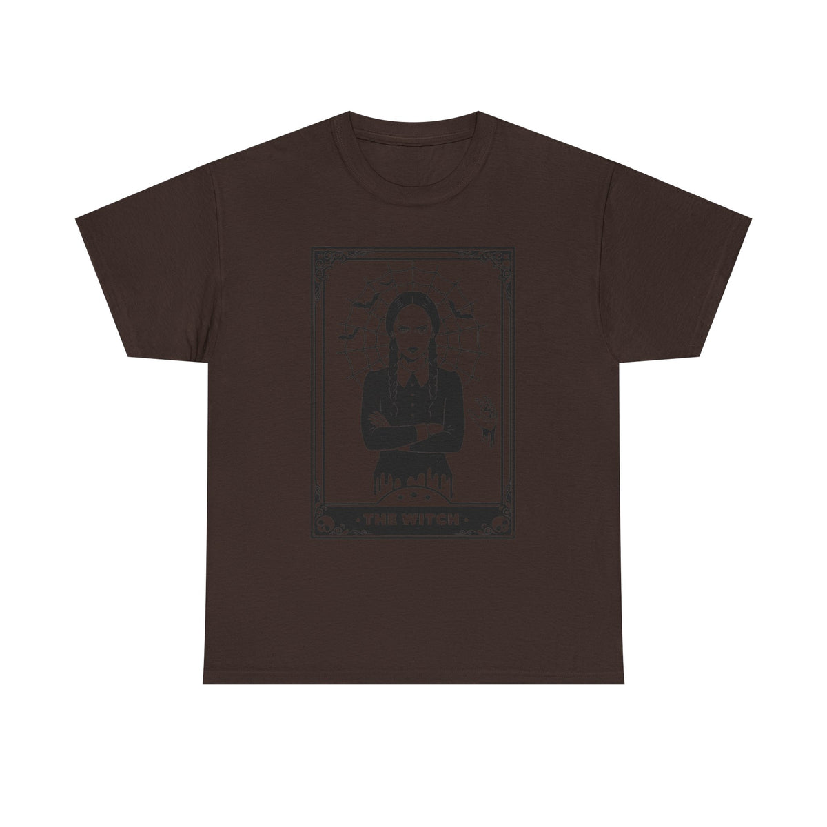 The Witch Graphic Tee - Gothic Tarot-Style Witch T-Shirt