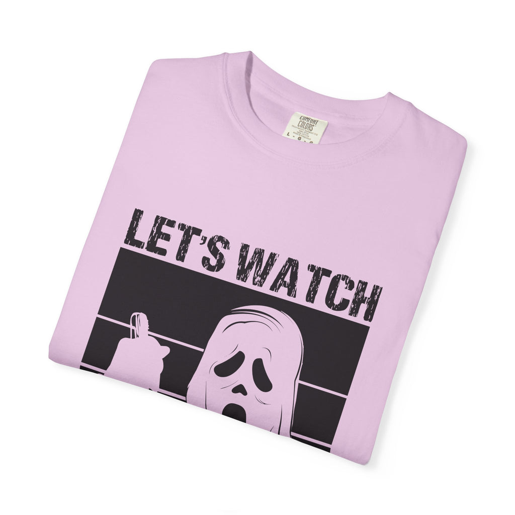 Scary Movies Tee — "Let’s Watch Scary Movies" Horror Graphic T-Shirt