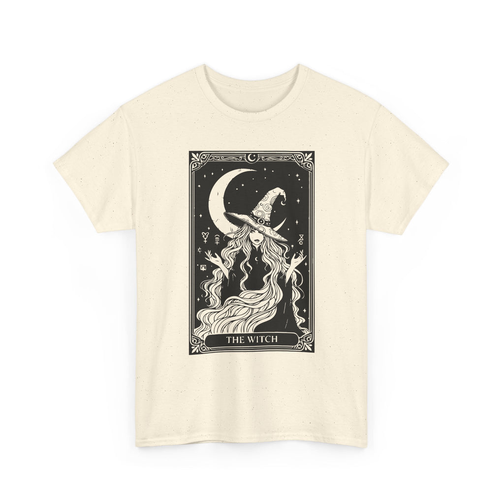 Witch & Moon T-Shirt — Mystical Tarot Art Graphic Tee