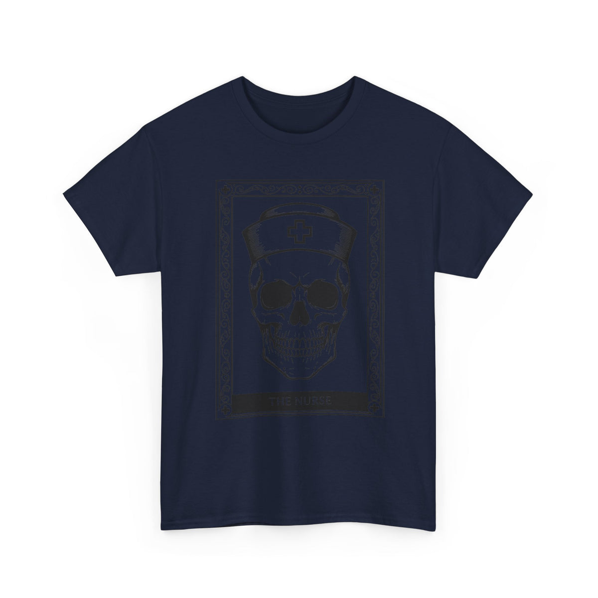 Nurse Skull Graphic Tee — Gothic Medical Skull T‑Shirt