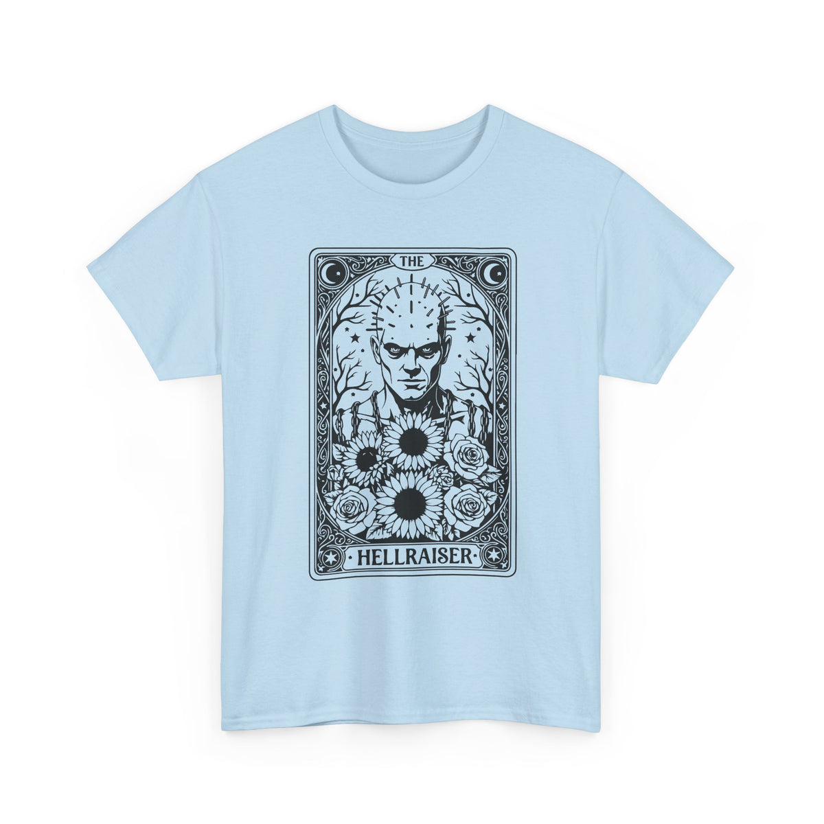 Hellraiser Tarot Card T-Shirt — Gothic Horror Pinhead Graphic Tee