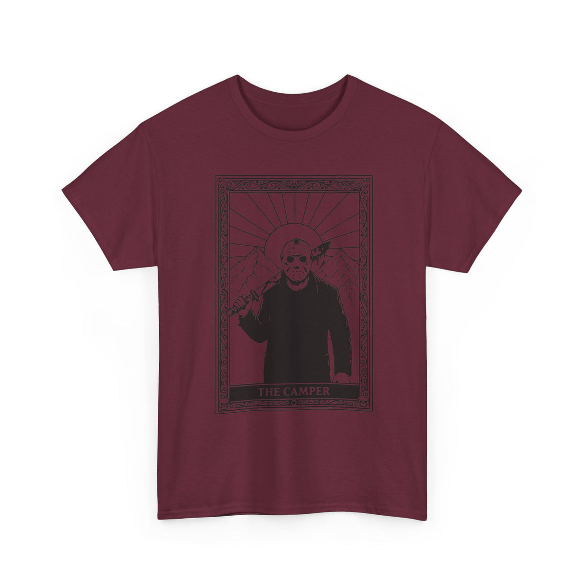 Skull Saint Graphic Tee — Mountain Tarot Illustration