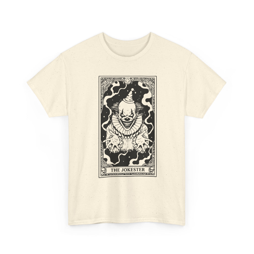 The Jokester Tarot T-Shirt — Gothic Clown Graphic Tee