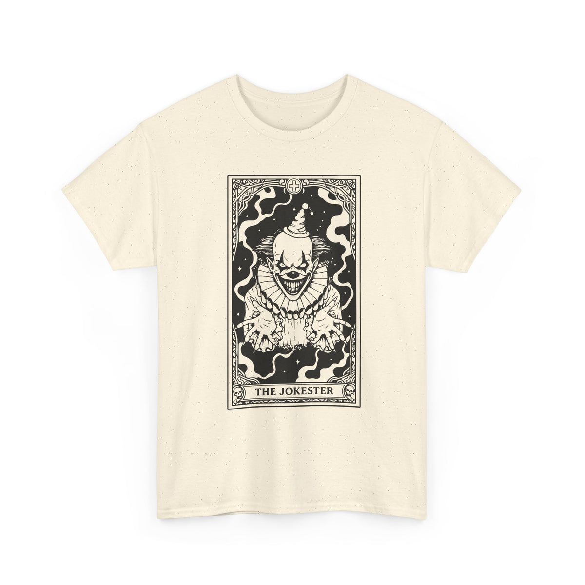 The Jokester Tarot T-Shirt — Gothic Clown Graphic Tee