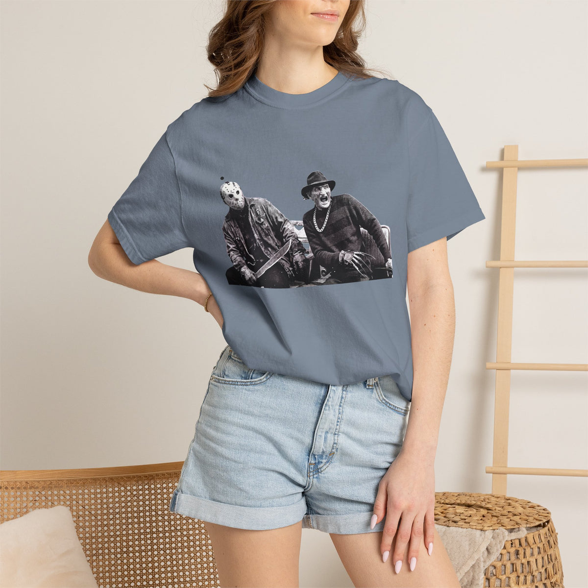 Vintage Horror Duo Graphic T-Shirt