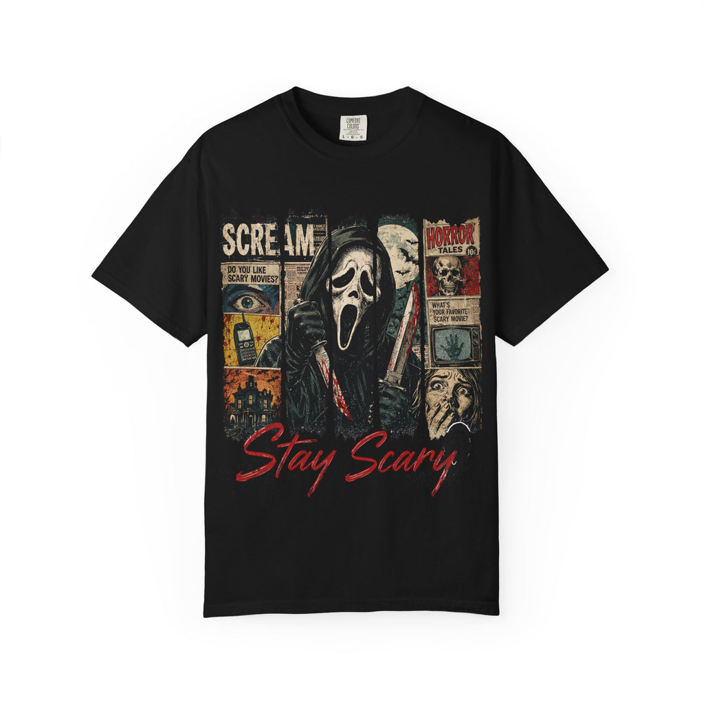 Scream 'Stay Scary' Horror Graphic T-Shirt