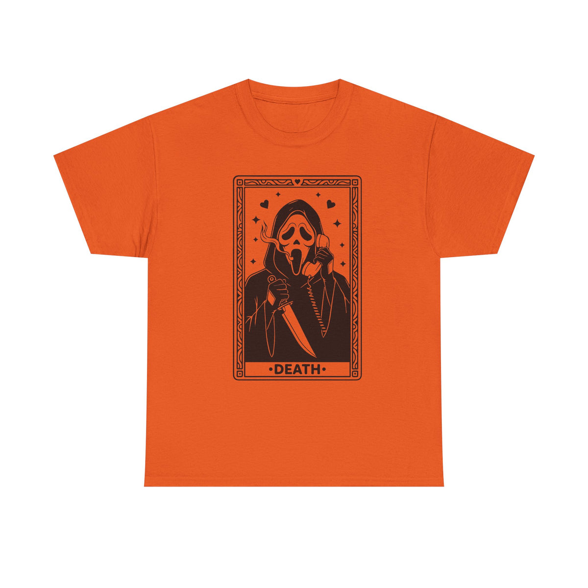 Death Tarot Card Tee — Gothic Skull Reaper Graphic T-Shirt