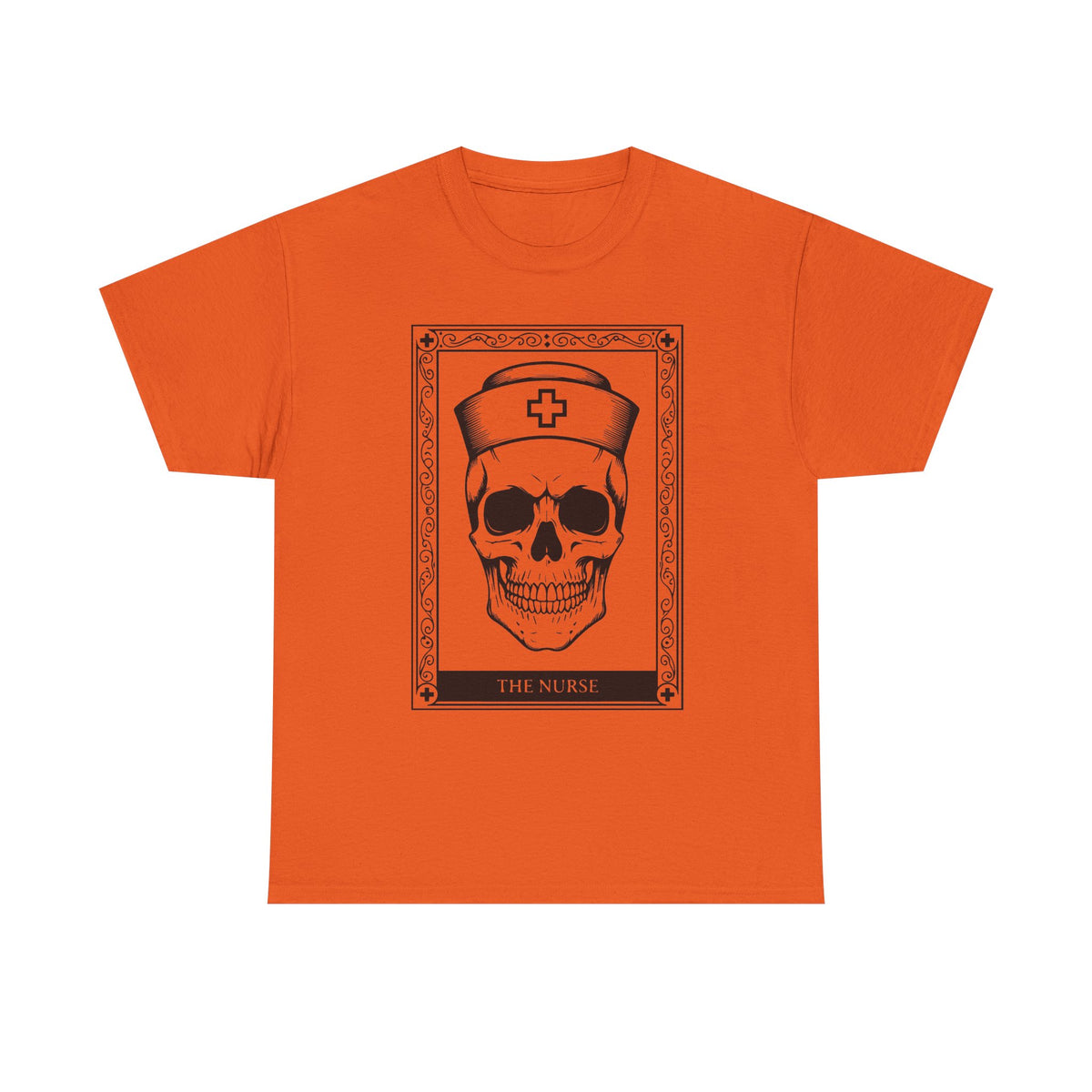 Nurse Skull Graphic Tee — Gothic Medical Skull T‑Shirt