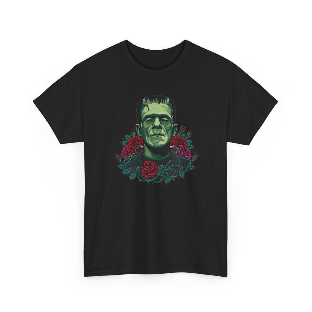 Frankenstein Portrait Tee — Gothic Rose Monster T-Shirt