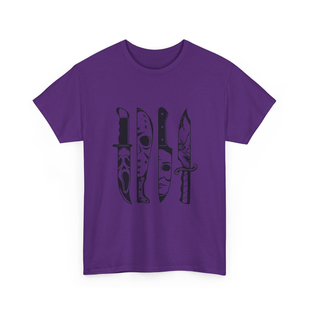 Knife Silhouette Tee — Black Blade Graphic T‑Shirt