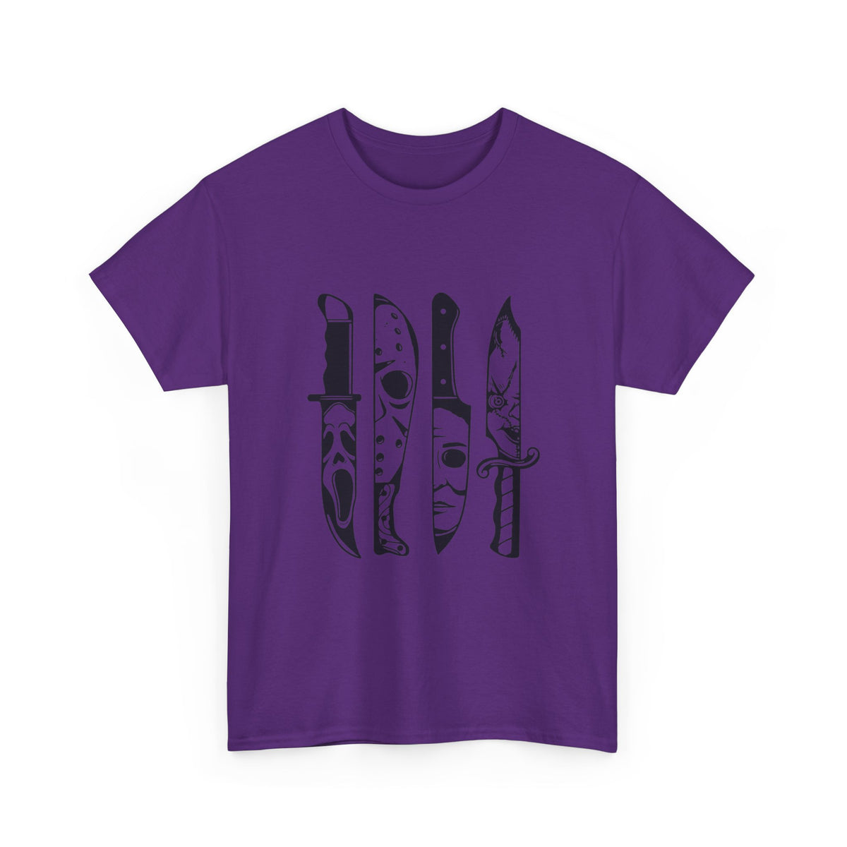 Knife Silhouette Tee — Black Blade Graphic T‑Shirt