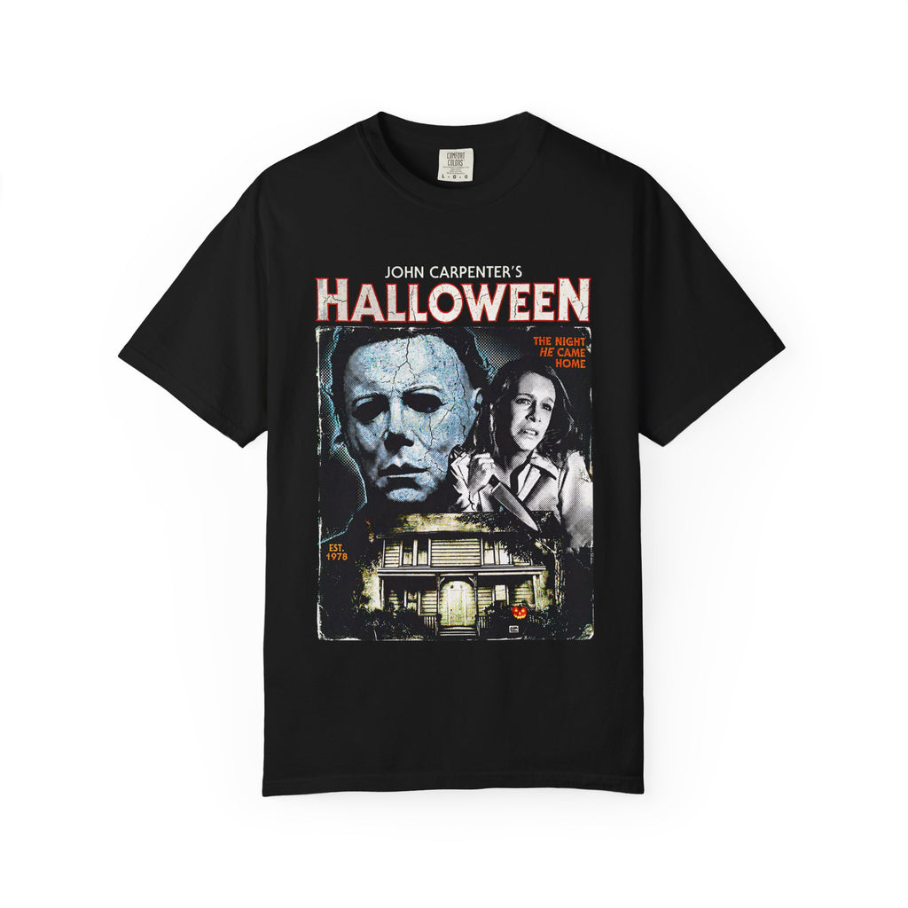 Halloween Movie Poster T-Shirt — Classic Horror Michael Myers Design