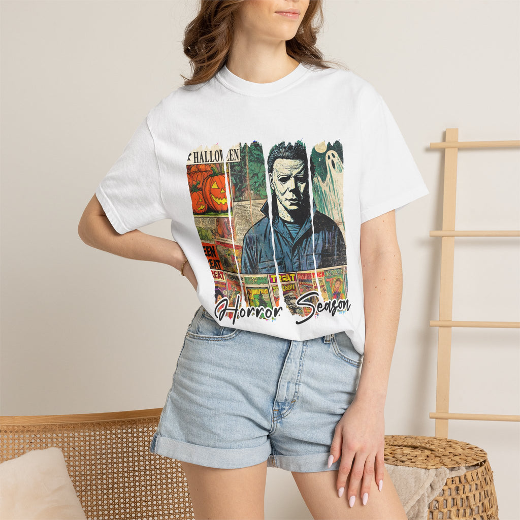 Horror Season T-Shirt – Vintage Michael Myers Halloween Tee