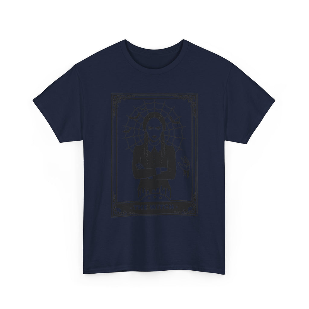 The Witch Graphic Tee - Gothic Tarot-Style Witch T-Shirt